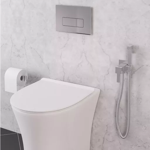 Square Douche Pack  - Chrome
