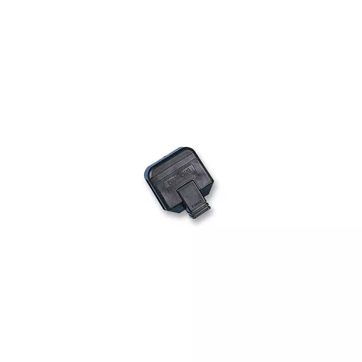 Heavy Duty UK Mains Rubber Male. ASTA Approved. Black