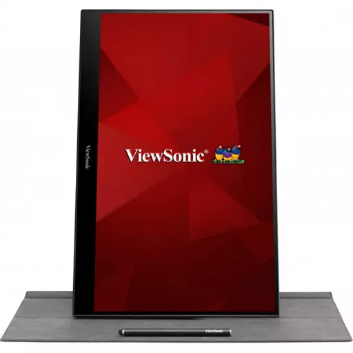 Viewsonic TD1655 computer monitor 39.6 cm (15.6") 1920 x 1080 pixels Full HD LED Touchscreen Multi-user Black, Silver