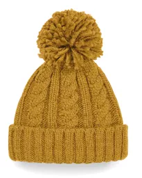 Cable Knit Melange Beanie