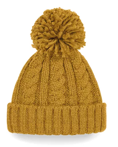 Cable Knit Melange Beanie