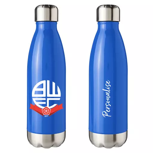 Bolton Wanderers FC Crest Blue Insulated Water Bottle