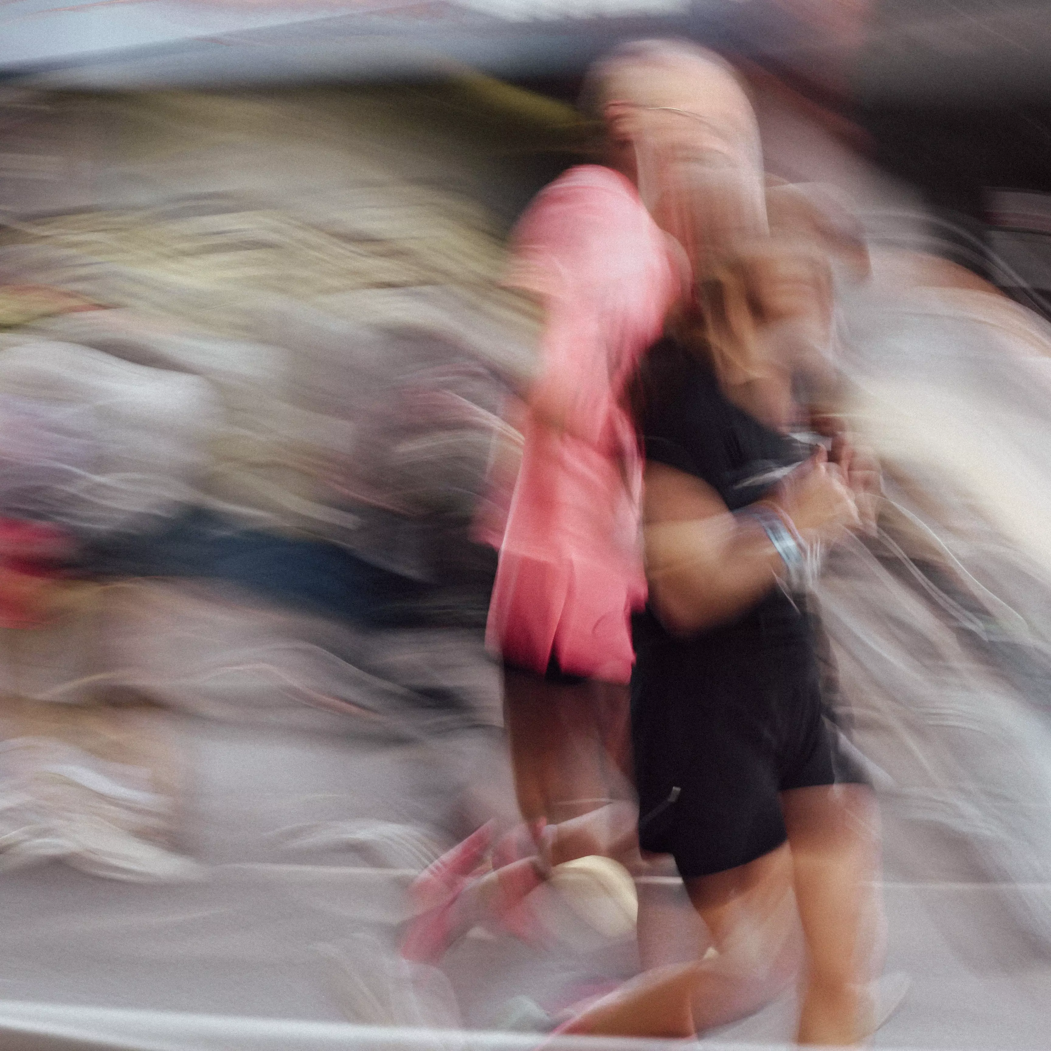 Blurry runners