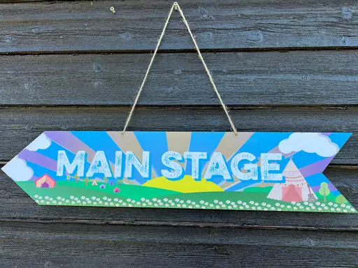 Festival Camp Style Festival Sign, Party Signs