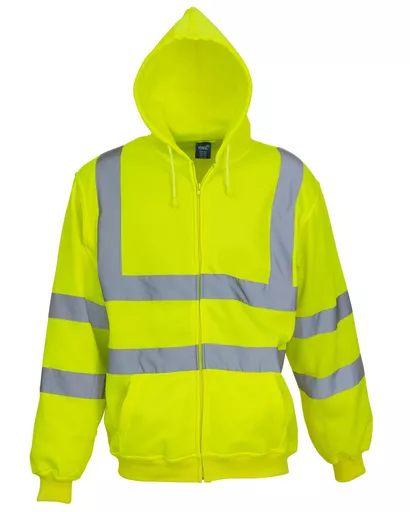 Hi-Vis Zipped Hoodie