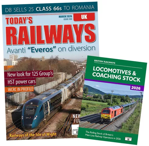 SAVE £10! Bundle: Today's Railways UK Subscription + BR Locomotives & Coaching Stock 2026
