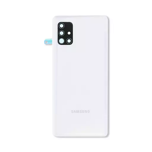 Back Cover w/ Camera Lens (Service Pack) (White) - For Galaxy A51 5G (A516)