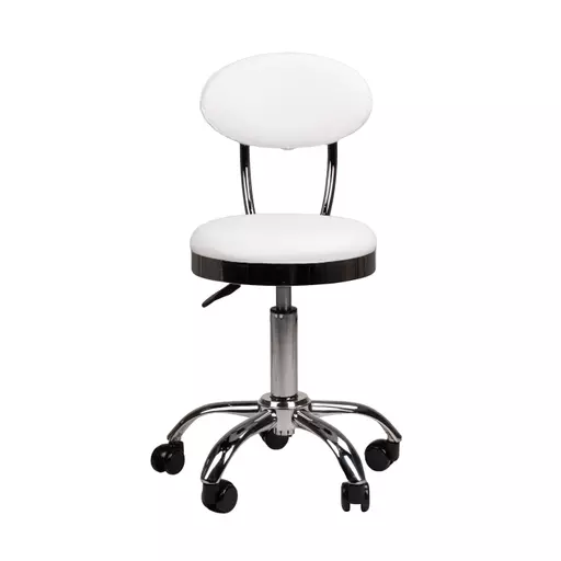 SkinMate Astra Support Stool - White