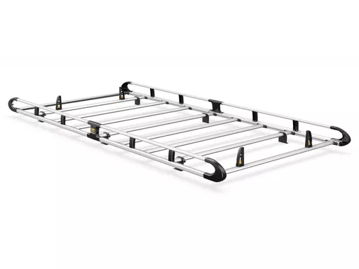 Ford Transit Custom 2013-2023 L2, H1 Twin Rear Doors - ULTI Rack+ (Aluminium) - 6 Bar Roof Rack