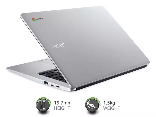 Acer Chromebook Intel Celeron N4020, 4GB, 64GB eMMC, 14 inch Full HD Display, Google Chrome OS, Silver