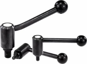 K0108 - Tension Levers In Steel With Flat & 20° Types Male Thread Size M8-M24