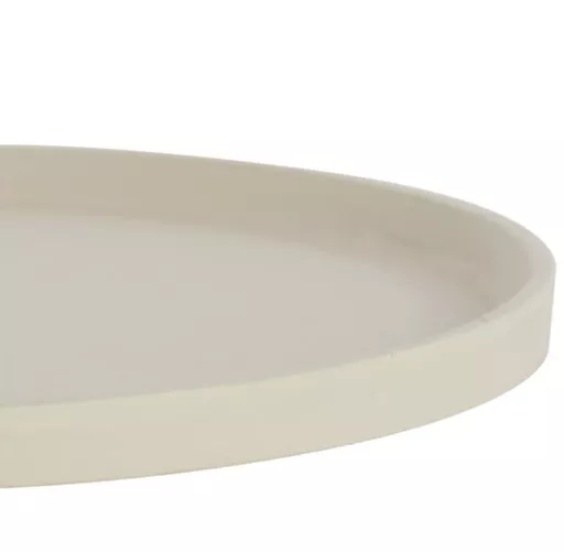 Circular Dish, Mahalia, Cream