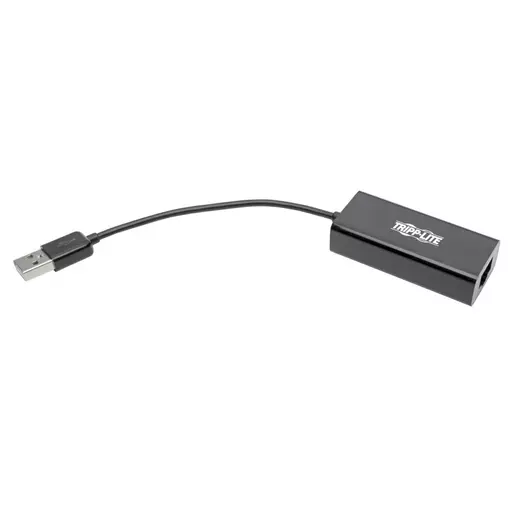 Tripp Lite U236-000-R USB 2.0 Ethernet NIC Adapter - 10/100 Mbps, RJ45, Black