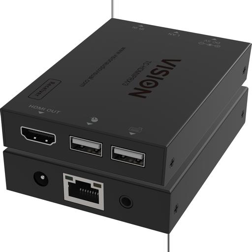 Vision HDMI-over-IP Receiver AV receiver Black