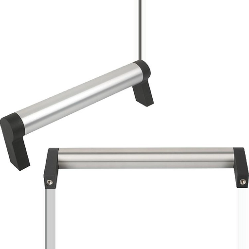 K0212 - Slanting Tube Handles In Aluminium Length 150-400mm