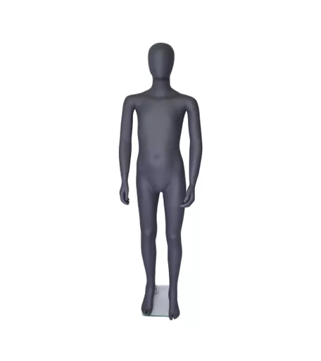 Age 11-13 Matt Grey Faceless Child Mannequin