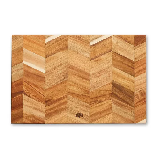 Rectangle Acacia Chevron Chopping Board