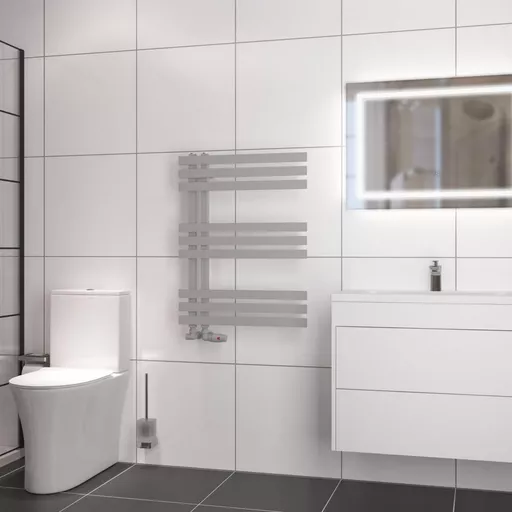 Hurley 800 x 600 Towel Rail Matt Grey