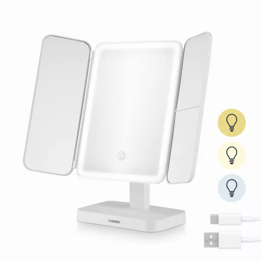 Folding Rechargeable Mirror
