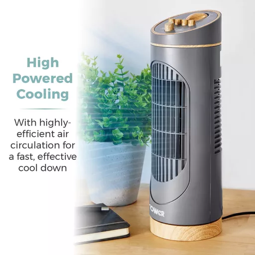 Scandi 14 Inch Tower Fan with 2 Hour Timer