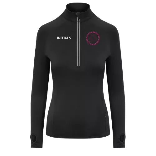 Oxford Brookes University Athletics Club Womens Flex Long Half Zip Top