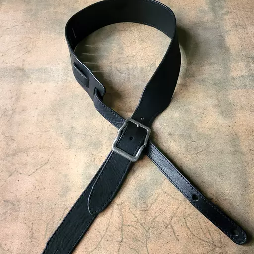 GS78 Guitar Strap with buckle- black second