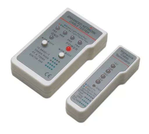 Intellinet Multifunction Cable Tester, RJ-45 and RJ-11, UTP/STP/FTP, Shielded and Unshielded