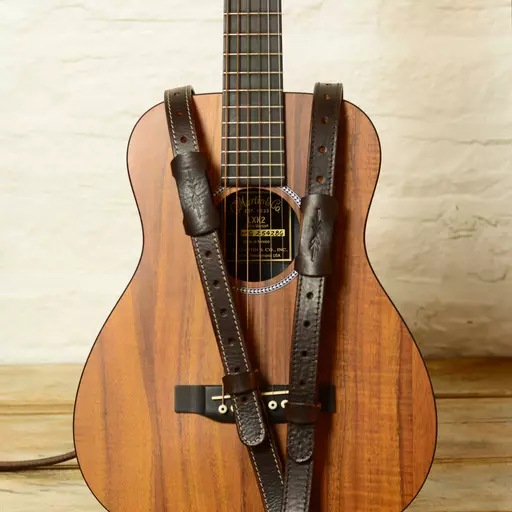 GS88 1" Travel Guitar Strap - Brown
