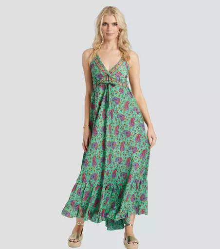 South Beach Green Pailsey Dress.jpg