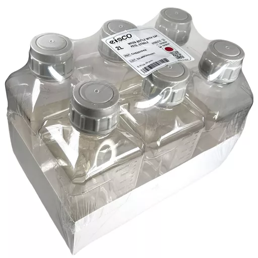 2 L Media Bottle with Cap, PETG, sterile