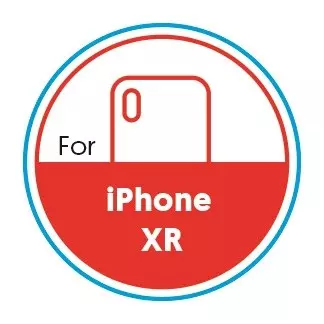 Smartphone Circular 20mm Label - iPhone XR - Red