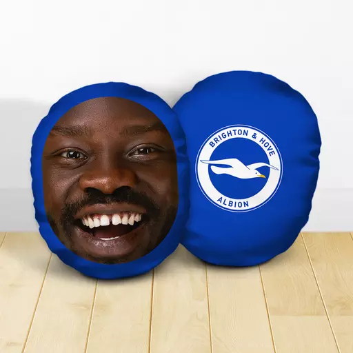 Personalised Brighton & Hove Albion FC Crest Mush Cush
