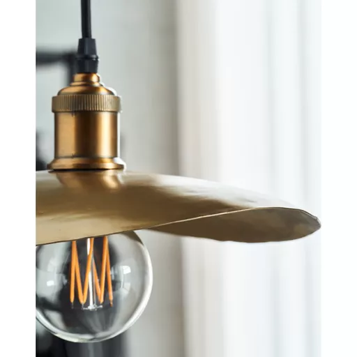 Lampshade, Hatt, Antique brass, Medium