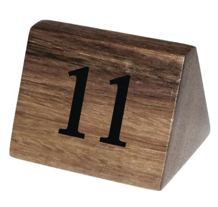 TABLE NUMBERS