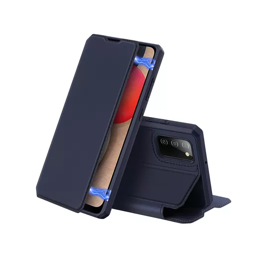 Dux Ducis - Skin X Wallet for Galaxy A02s - Blue