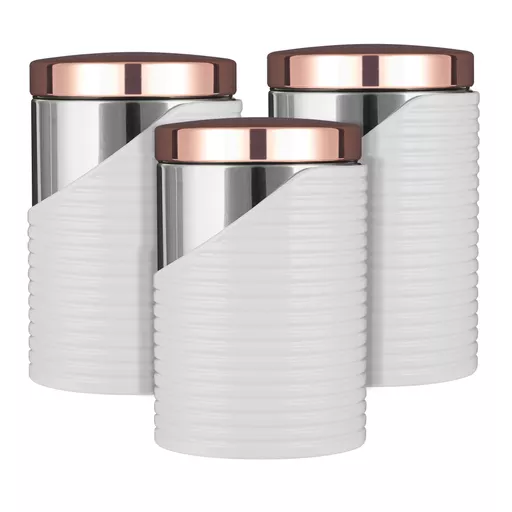 LINEAR Set of 3 Canisters Rose