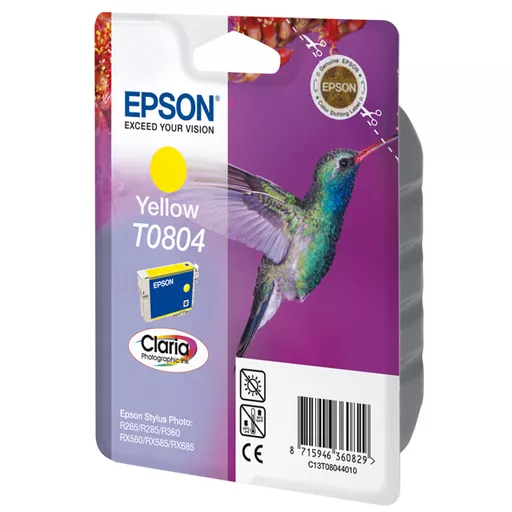 Epson C13T08044010/T0804 Ink cartridge yellow, 620 pages ISO/IEC 24711 7.4ml for Epson Stylus Photo P 50/PX/PX 730/R 265