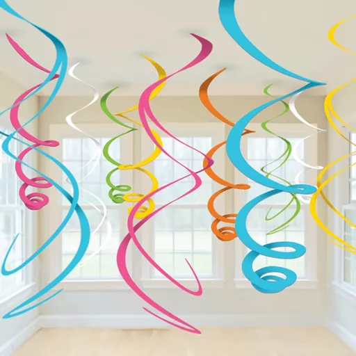 Multi Decorative Plastic Swirls