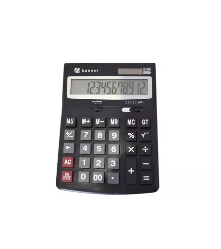 Calculator Desktop Battery/Solar-Power 12 Digit