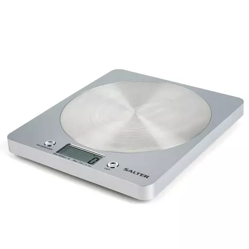 SALTER DISC ELECTRIC SCALE SILVER 5KG