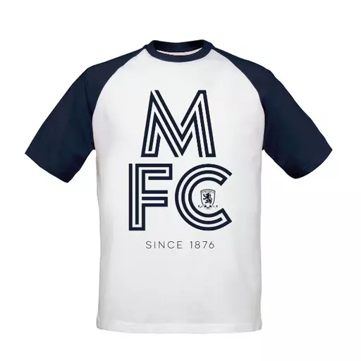 Middlesbrough FC Stripe Baseball T-Shirt