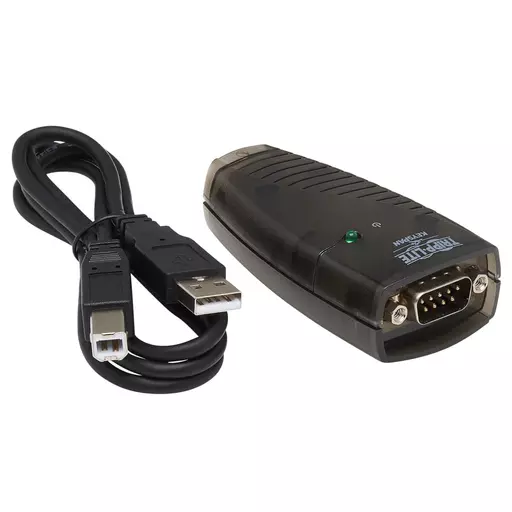 Tripp Lite USA-19HS Keyspan USB to Serial Adapter - USB-A Male to DB9 RS232 Male, 3 ft. (0.91 m), TAA