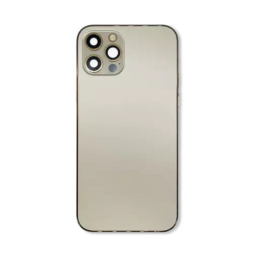 Back Housing With Internal Parts (Gold) (No Logo) - For iPhone 12 Pro