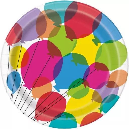 Balloons & Rainbow Plates