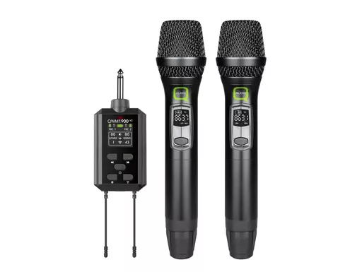 Q-Audio QWM 1900 HH Dual Handheld Wireless System V2