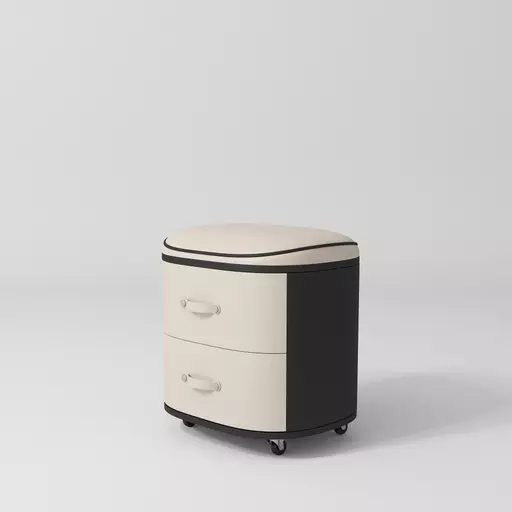 SkinMate Edge Pedicure Stool - Classic Beige