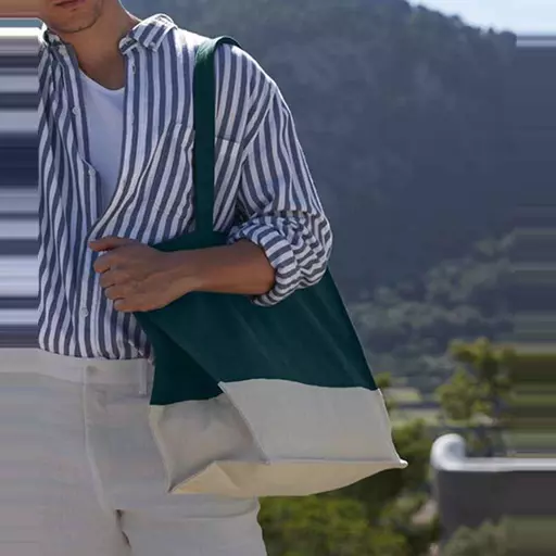 Westford Mill EarthAware® Organic Contrast Shopper