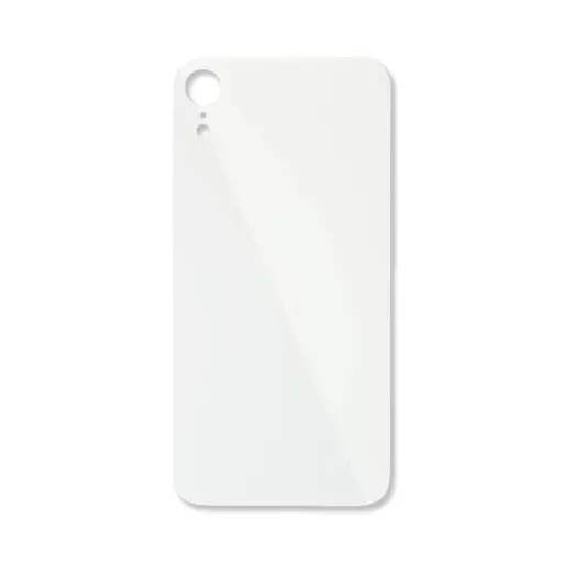 Back Glass (Big Hole) (No Logo) (White) (CERTIFIED) - For iPhone XR