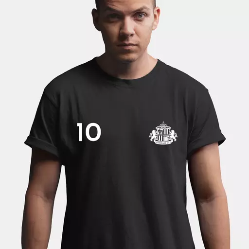 Sunderland AFC Retro Men's T-Shirt - Black