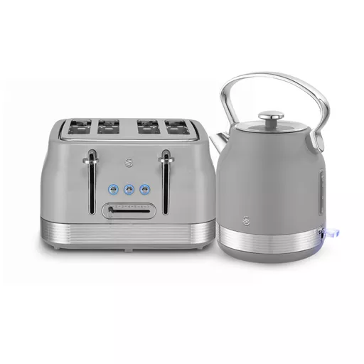 Swan Retro Collection Traditional Kettle & 4 Slice Toaster Bundle